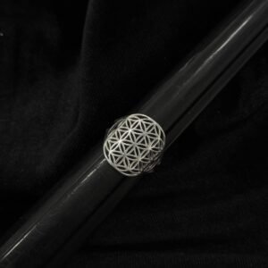 Anillo flor de la vida de plata .925