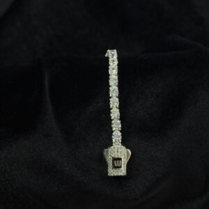 Pulsera italiana estilo ice con zirconia de plata .925